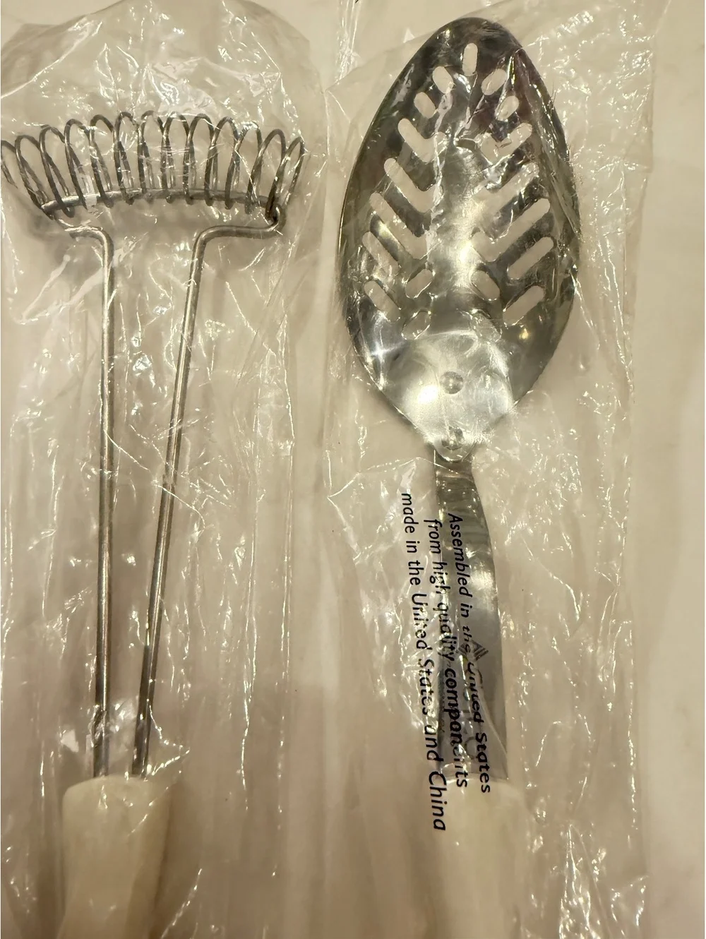 New Cutco 6 Pc Lot Set 4 Table Knives Whisk Mix-Stir Slotted Spoon